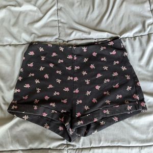 Forever 21 Cotton Floral Shorts